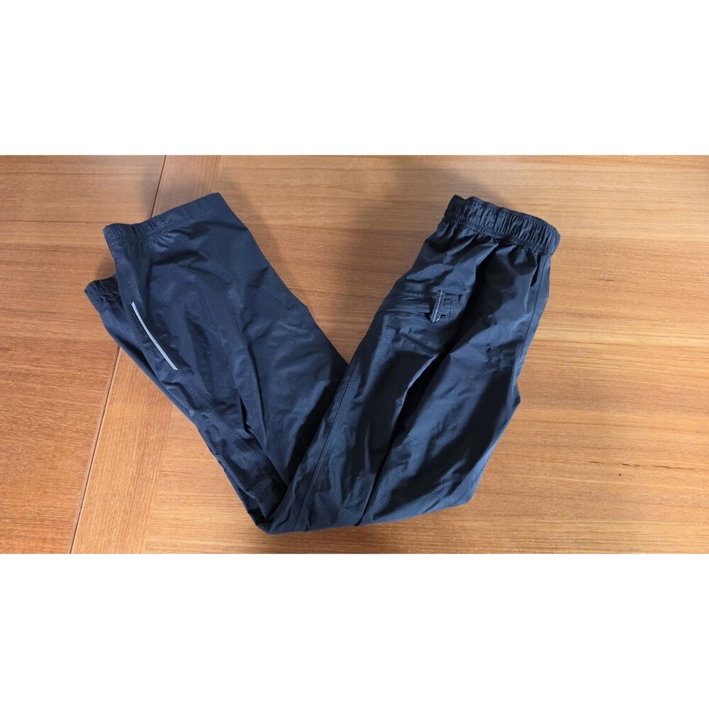 Rei Co-op Kids Waterproof Black Rain Pants Size M (10-12) READ Description